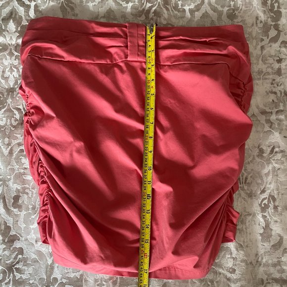 Lynne coral pink ruched skirt - Picture 5 of 6
